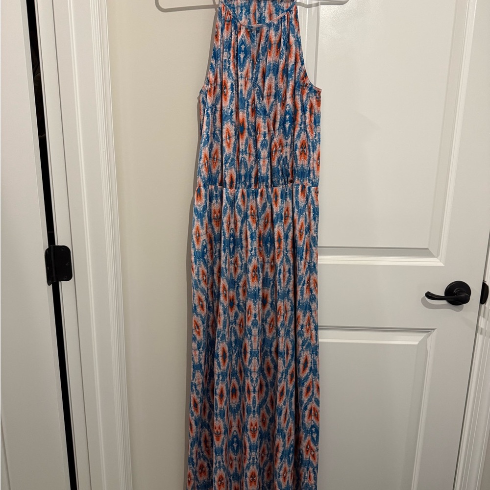 Collective Concepts Patterned Sleeveless Maxi Dress